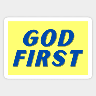 God First | Christian Typography Magnet